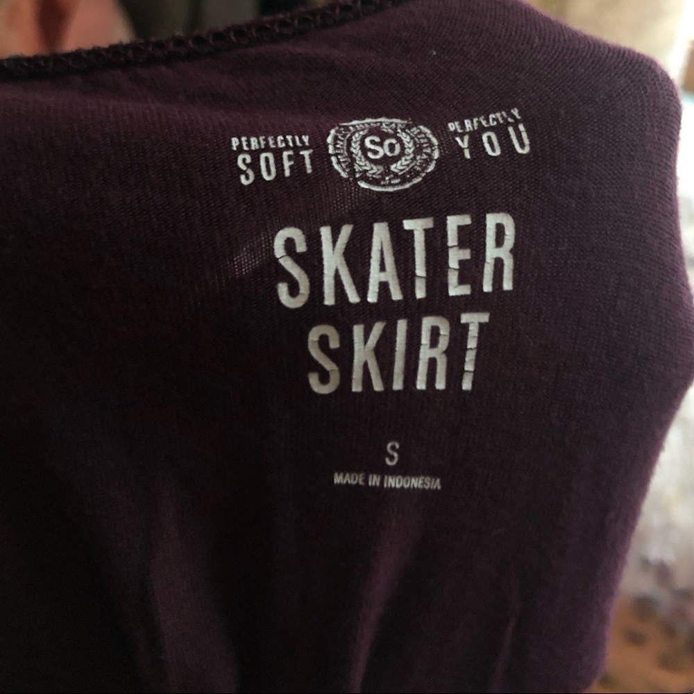 Maroon skater skirt
